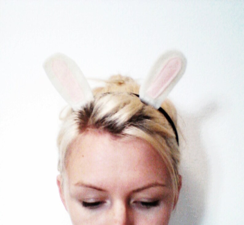 Rabbit Ears White Rabbit Headband Easter Headband