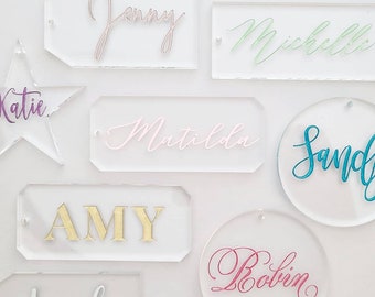 Personalized Acrylic Gift Tag/Ornament