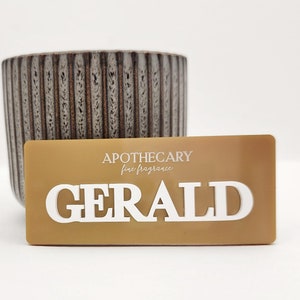 24K GOLD Badge with Magnet in Raised Lettering