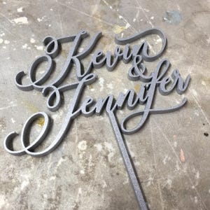 CUSTOMIZABLE Cake Topper: 2-3 Word You Choose the Font and image 3