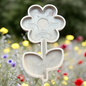 Mosaic Wood Shape FLOWER, Vibrant Wooden Home Accent for Artistic Decor or a Thoughtful Gift to create someone!