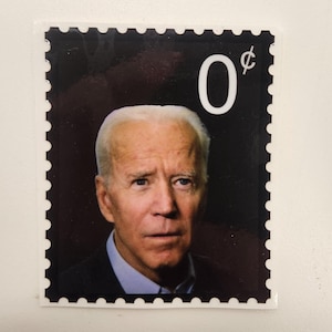 Joe Biden - Stamp - Worth and Has 0 cents - Decal Car Truck Bumper Sticker