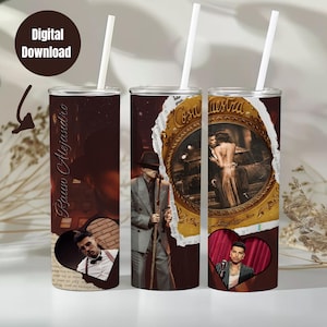 Rauw Alejdro Sublimationsverpackung, Cosa Nuestra Becherverpackung, 20 Unzen Becherverpackung, PNG, Puerto Rico Sublimationsverpackung
