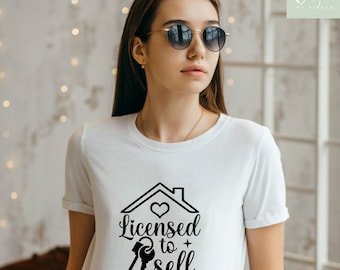 Licensed To Sell Realtor T-Shirt, Real Estate Agent Softstyle Tee