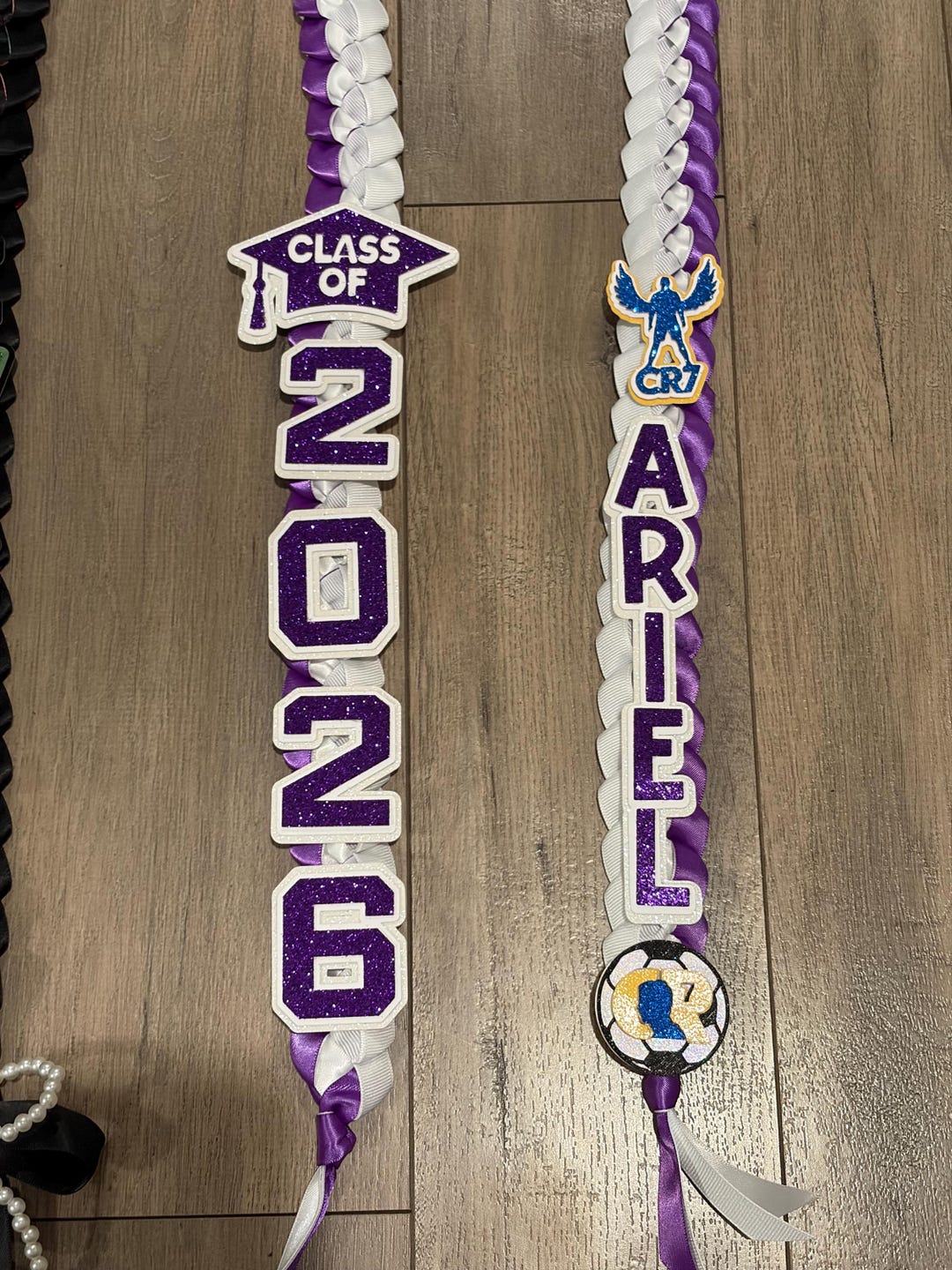Unique Ribbon For Graduation Personalized Graduation Ribbon Lei Necklace, Custom School Colors - Etsy