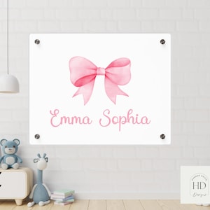 Personalized Acrylic Baby Name Sign: Modern Nursery Wall Art