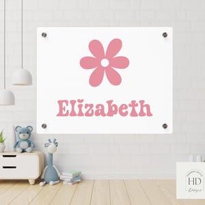 Personalized Acrylic Baby Name Sign: Nursery Wall Decor