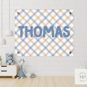 Personalized Acrylic Baby Name Sign: Modern Nursery Wall Decor