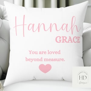 Personalized Baby Name Pillow, Nursery Pillow, Custom Nursery Cushion, Baby Girl Pillow, Toddler Pillow, Baby Shower Gift, Kids Room Decor