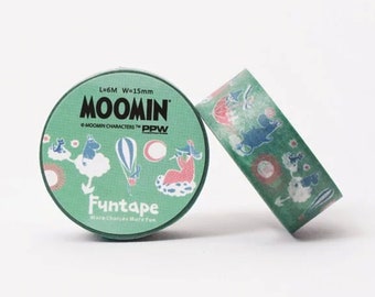 Moomin Masking Tape / Washi Tape / Deco Tape - 15mm - Paper Tape for Scrapbooking, Journaling and Card Making