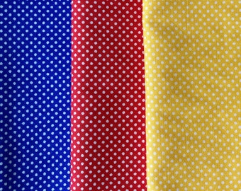 Pin Dots on Cotton - Japanese Polka Dot Fabric - Choose From 32 Colors - Fat Quarter and Half Yard