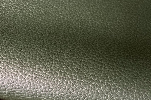 Vegan Leather Fabric for Upholstery Faux Leather Dark Olive 