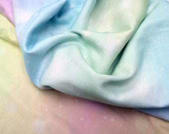 Double Gauze Fabric - Japanese Cotton - Pastel Rainbow - Fabric By The Yard