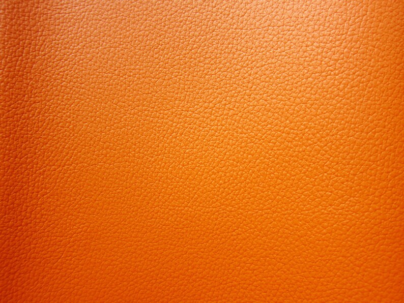 Faux Leather Fabric in Cow Leather Pattern Burnt Orange Etsy