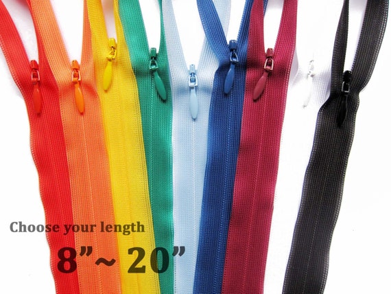 FREE DELIVERY BLACK ZIP ZIPPER BLACK ZIPS 4 5 6 7 8 10 12 14 16 18 20 22