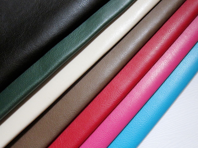 Faux Leather Fabric in Lambskin Pattern Lime Green Half Yard