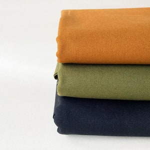 Cotton Canvas Fabric Available in 44 Colors, Japanese Duck Canvas 14oz,  Half Yard