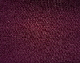 Cotton Linen Blend - Wine Red - Japanese Fabric - Large Fat Quarter - Available in Larger Yardage