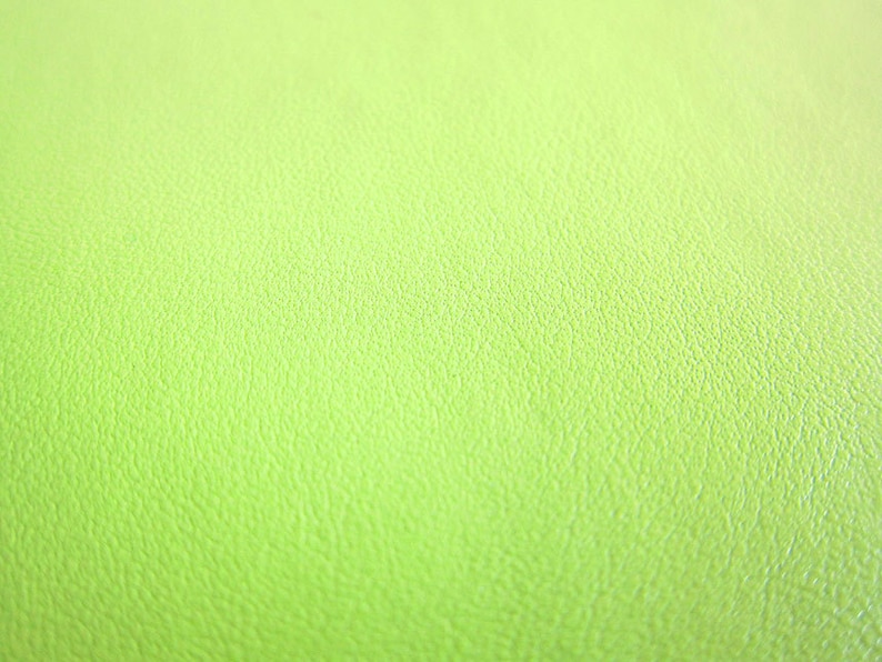 Faux Leather Fabric in Lambskin Pattern Lime Green Half Yard