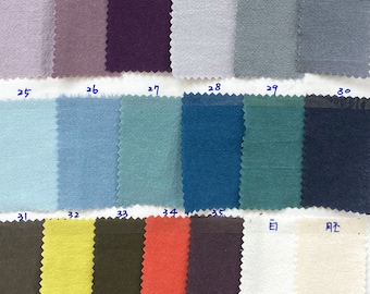 Choose From 37 Colors - Japanese Cotton Linen Blend for Sewing, Crafting, Dressmaking