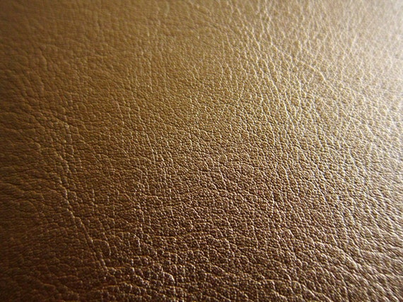 Metallic Gold Matte Faux Vegan Leather Fabric
