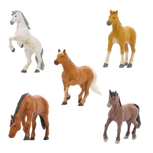 Andalusian Horse Tiny Cake Toppers, Micro Landscape Mini Figurines, Miniature Garden and Terrarium DIY Supplies