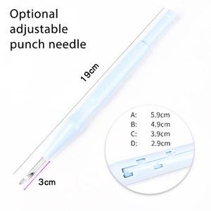 DIY Beginner Punch Needle Kit, Sleeping Cat, Crafting Kit as Party Favors or Gifts image 3