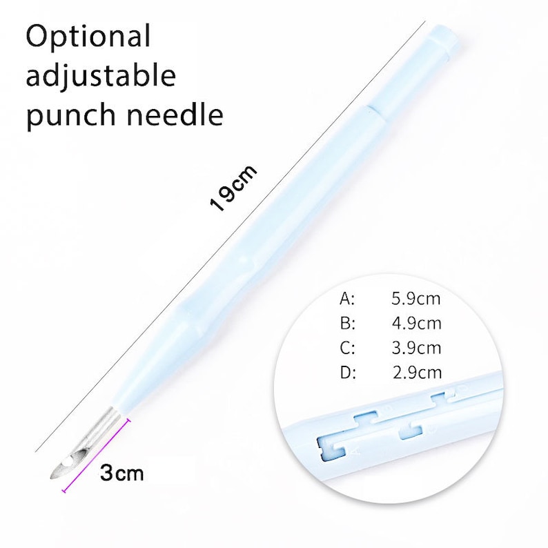 DIY Beginner Punch Needle Kit, Sleeping Cat, Crafting Kit as Party Favors or Gifts image 3