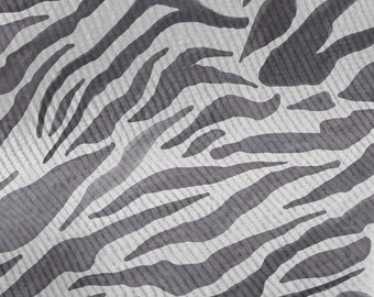 Corduroy Fabric for Shirts, Pants, Trousers, Skirts, Jackets, Coats - Zebra Print - 58" Digitally Printed