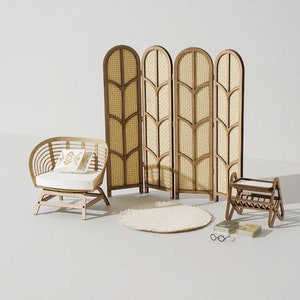 Patio Furniture - Miniature DIY Paper Sculpture Crafting Kit