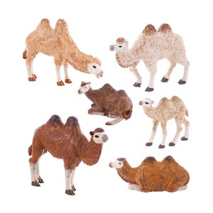 Forniture fai da te per diorama in miniatura di cammello battriano, piccole decorazioni per torte, mini statuette di micro paesaggi