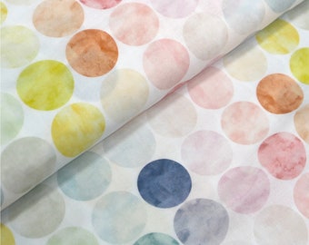 Watercolor Palette - 58" Double Gauze Fabric - Cotton for Baby Clothes and Accessories