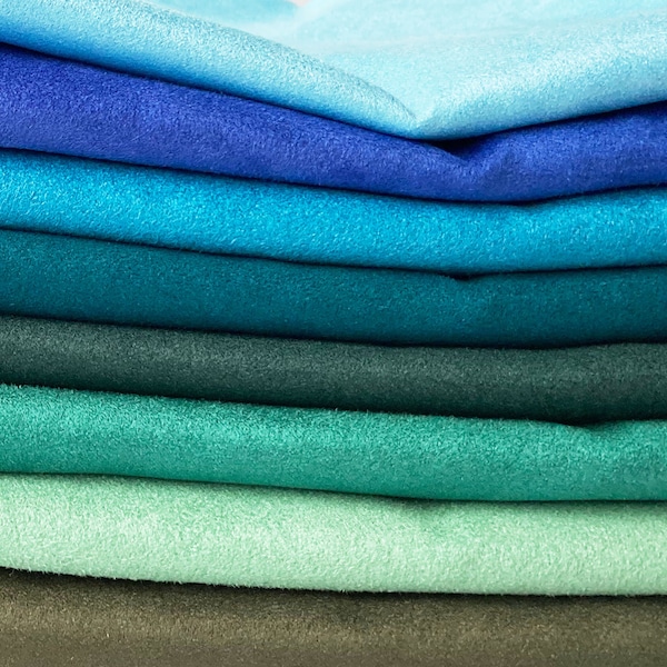 Vegan Suede Fabric - Choose From 68 Colors - Faux Suede Fabric / Microsuede Upholstery Fabric - Large Fat Quarter