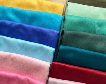 Vegan Suede Fabric - Choose From 68 Colors - Faux Suede Fabric / Microsuede Upholstery Fabric - Large Fat Quarter
