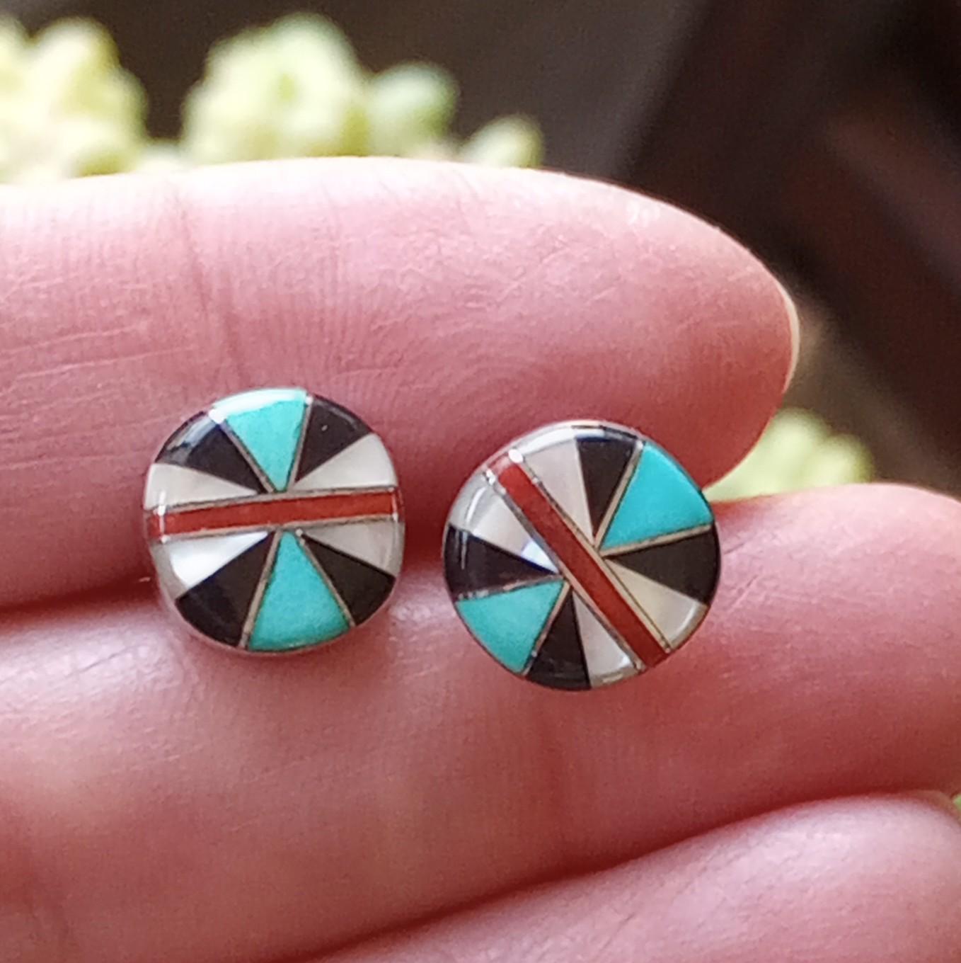 Native American Navajo Silversmith Ivan Kee Onyx Turquoise