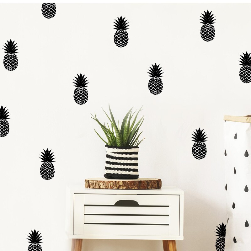 Pineapple Wall Decal - Etsy