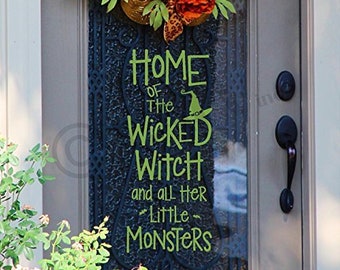 Wicked Witch Removable Vinyl Decal Art Wall Decal RA138 Art Decor Graphic 