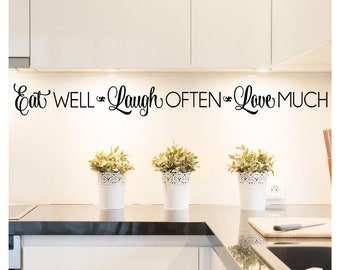 Kitchen Wall Decals Etsy