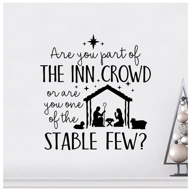 Are You Part of the Inn Crowd or Are You One of the Stable Few | Etsy