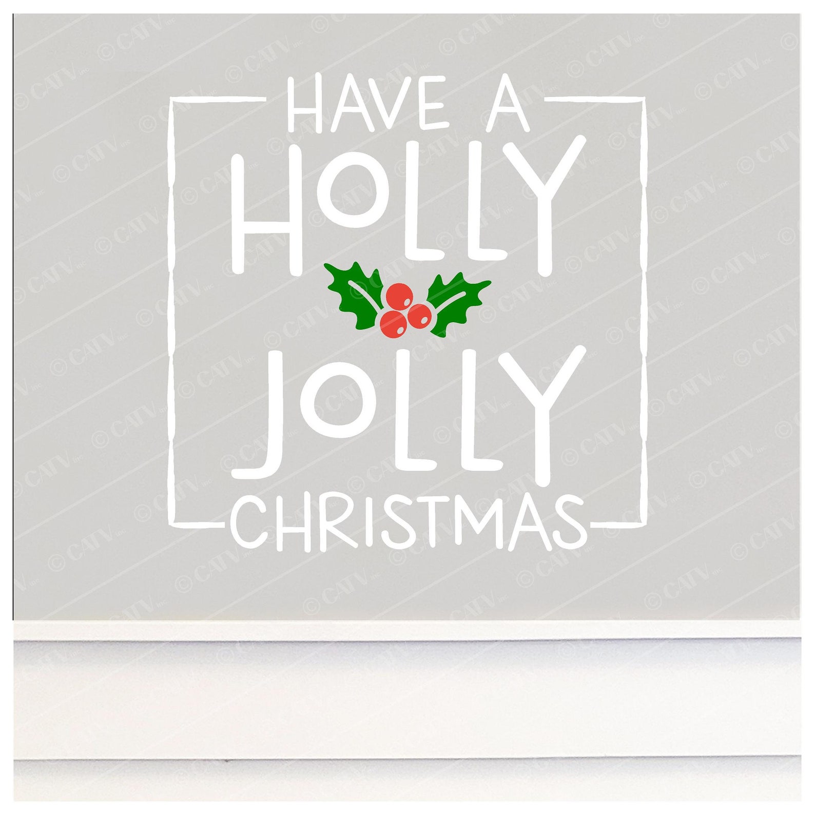 Have a Holly Jolly Christmas Wall Decal Holiday Vinyl | Etsy