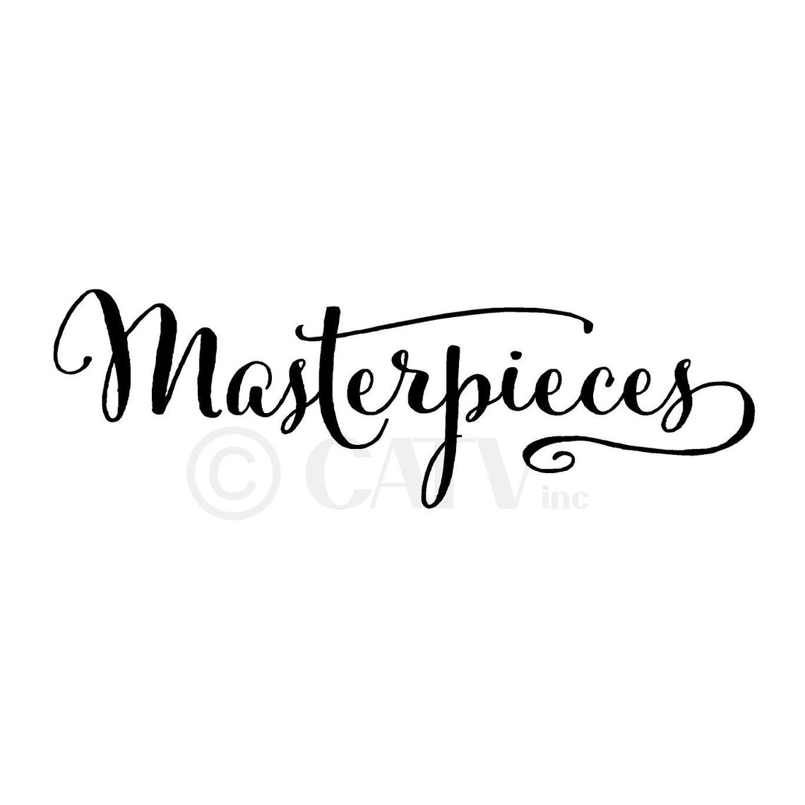 Masterpieces Vinyl Lettering Art Decal Wall Sticker Kids Play Etsy