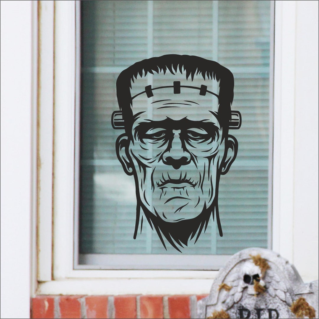 Frankenstein Ghosts Color Changing Green Permanent Vinyl on a