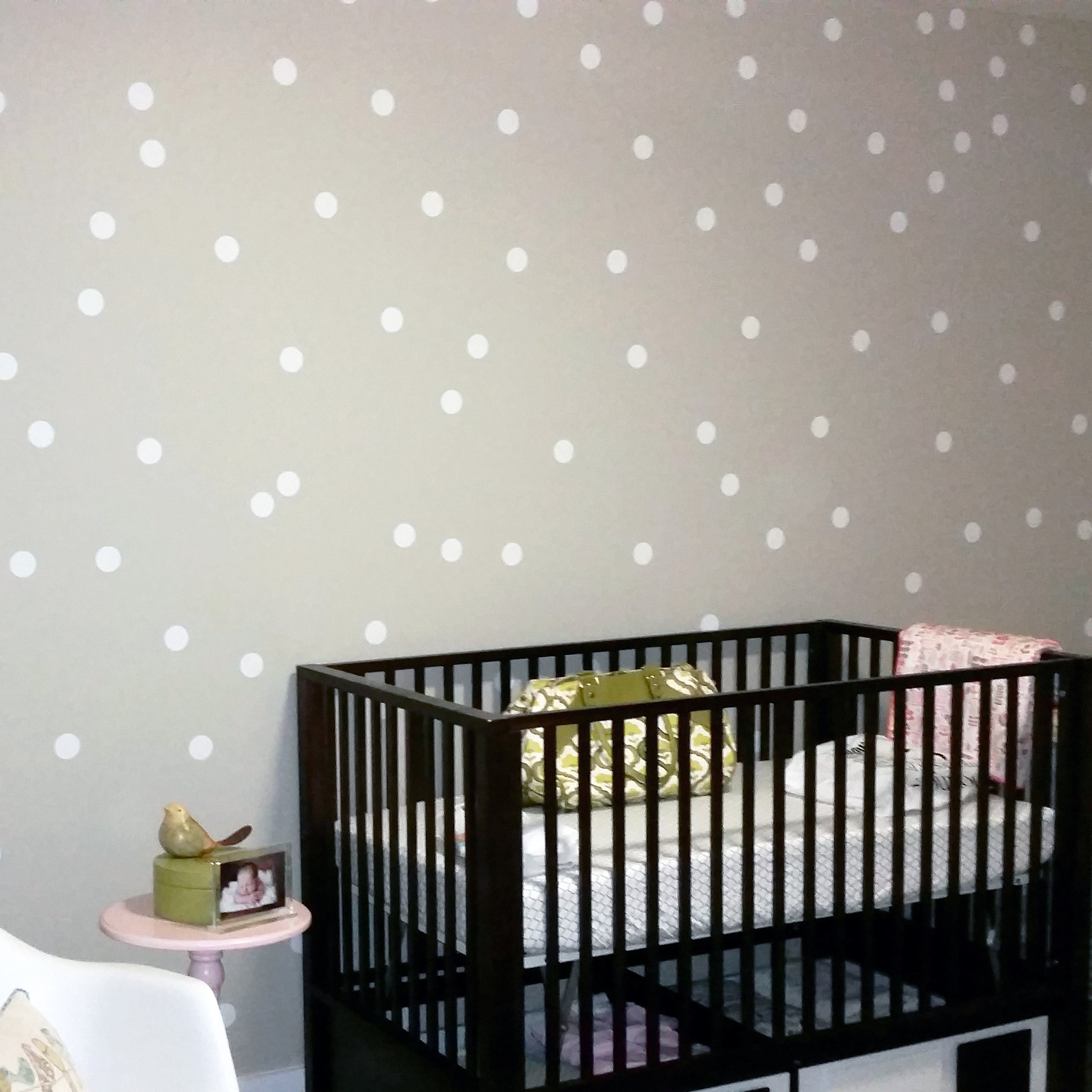 Vinyl Dots 2"  YOU CHOOSE COLOR Vinyl Polka Dot circle decal sticker wall art lettering 2x2