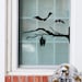 Corner Spider Web With Spider Decal Sign Bats Halloween Holiday Vinyl ...
