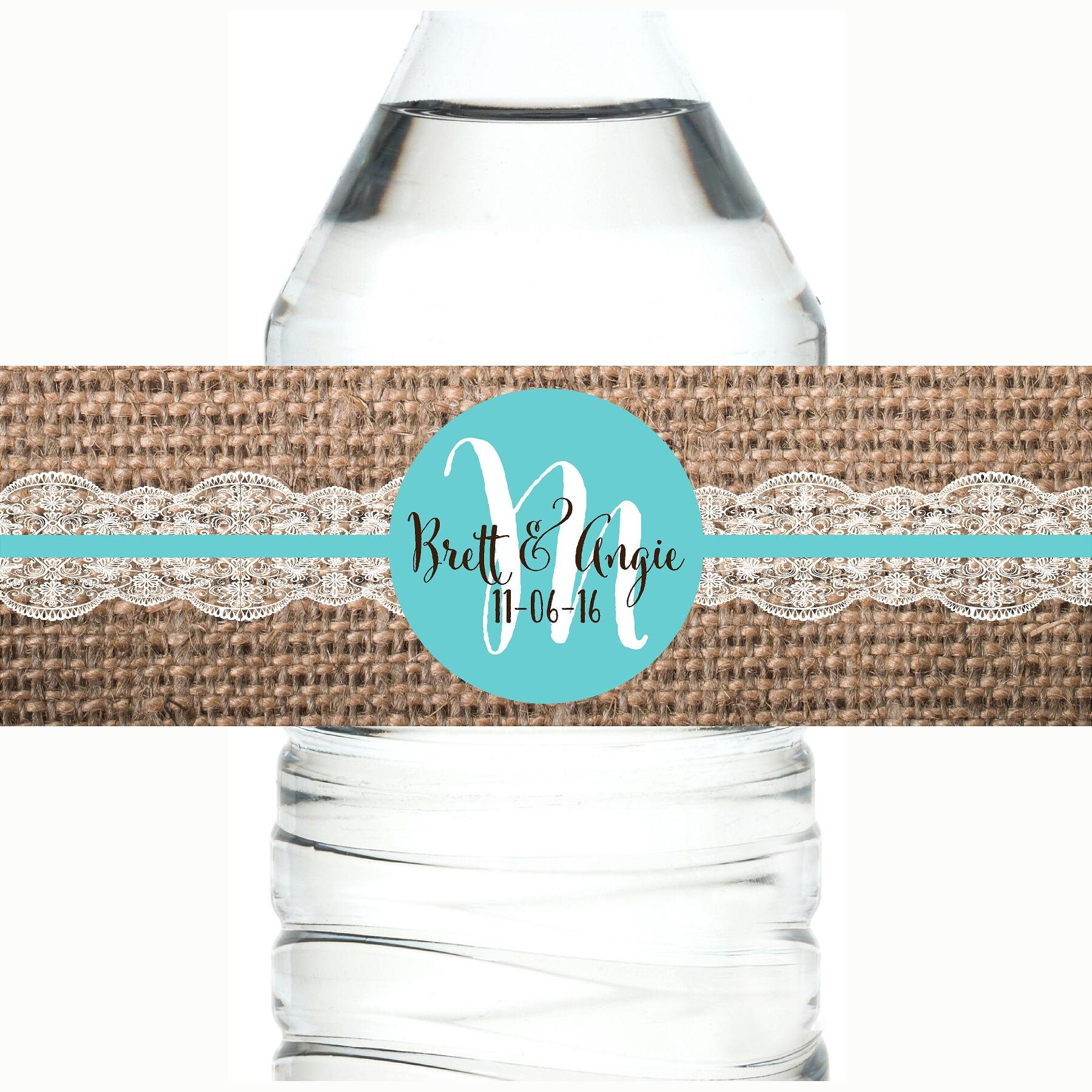 W107 Custom water bottle labels self adhesive water proof Etsy