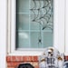 Corner Spider Web B With Spider Decal Sign Bats Halloween Holiday Vinyl ...