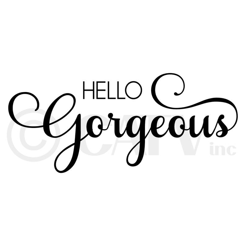 Hello Vinyl Lettering Self Adhesive Wall Decal Laptop Etsy