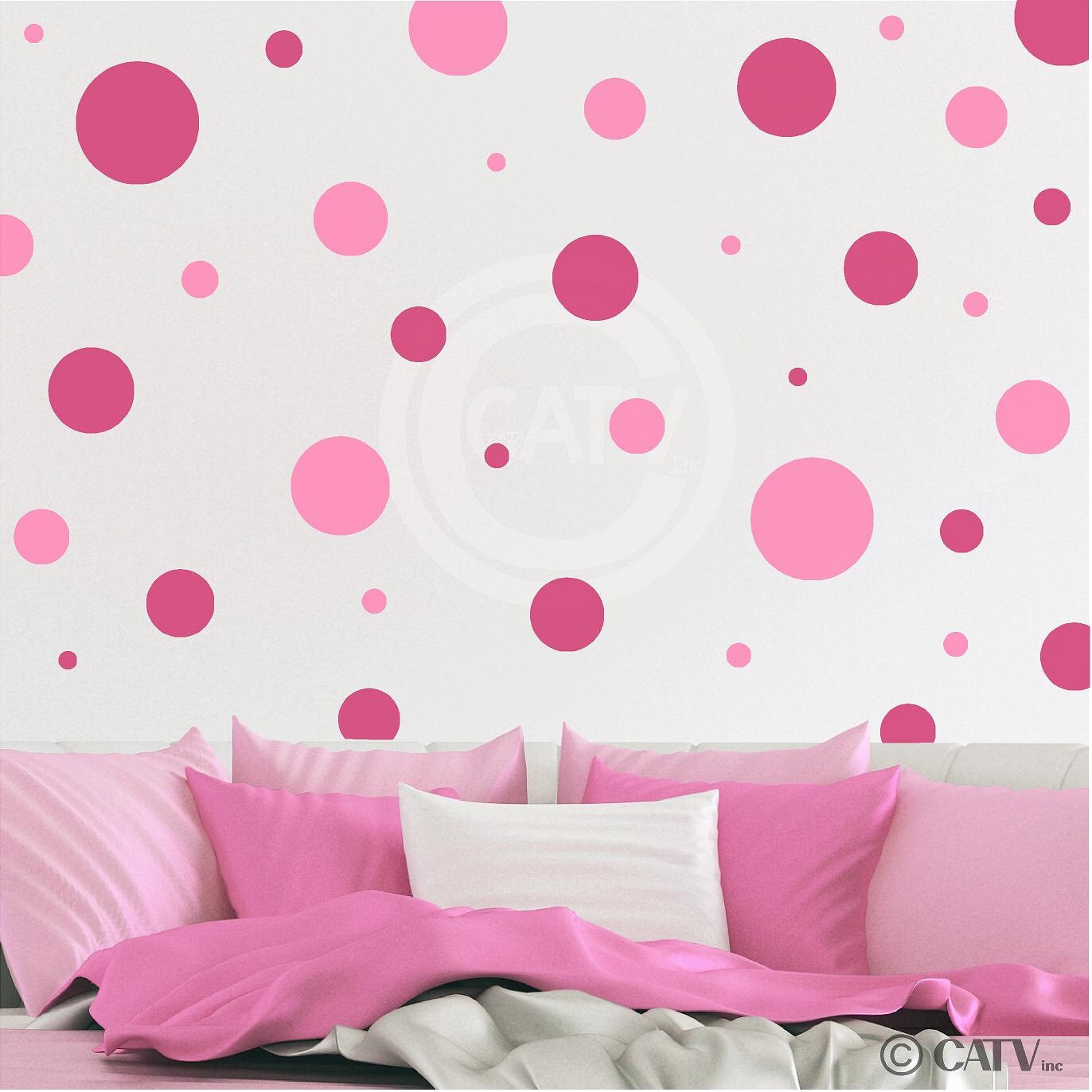 Set of 32 large Polka Dots two colors you choose colors plus Etsy