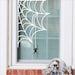 Corner Spider Web B With Spider Decal Sign Bats Halloween Holiday Vinyl ...
