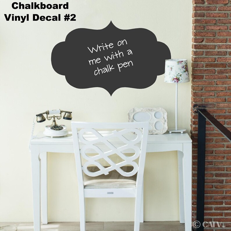 Chalkboard Decal 2 Wall Decal Self Adhesive large vinyl Etsy